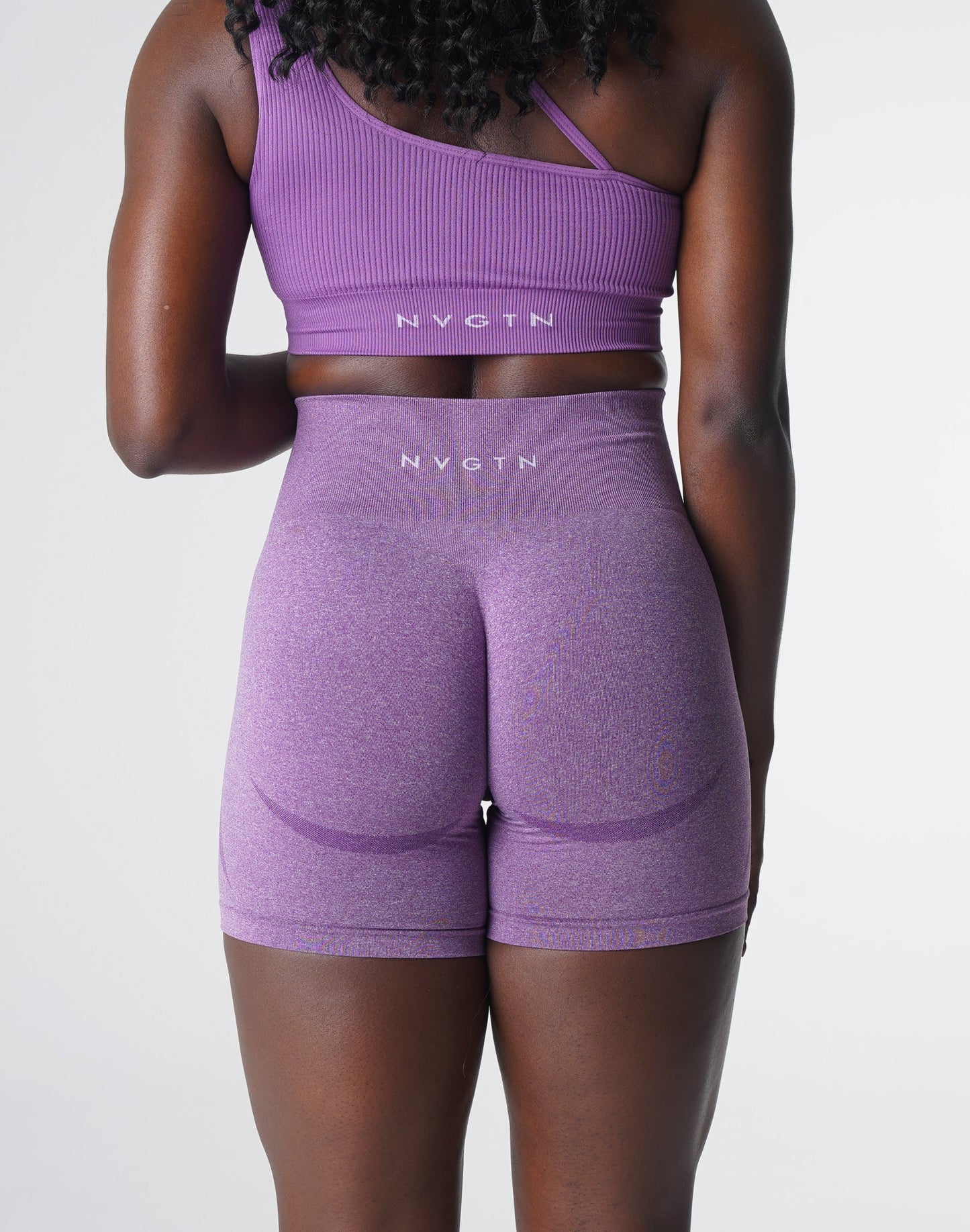 Women Violet Contour Seamless Shorts - NVGTN