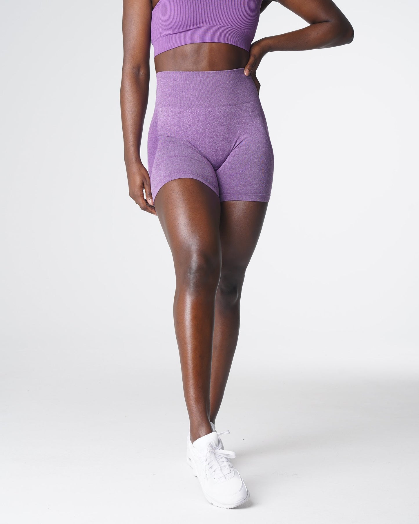 Women Violet Contour Seamless Shorts - NVGTN