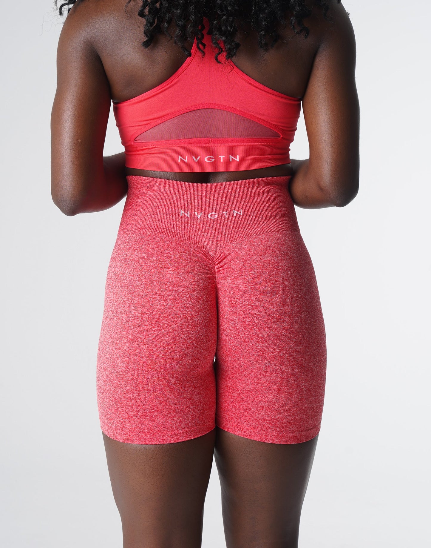 Women Candy Apple Scrunch Seamless Shorts - NVGTN