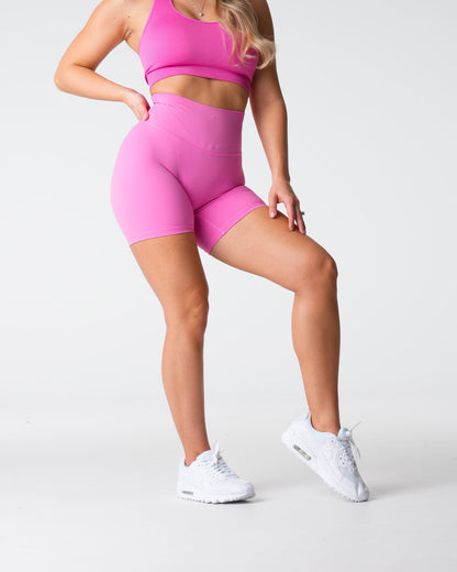 Women Bubble Gum Pink Signature 2.0 Shorts - NVGTN