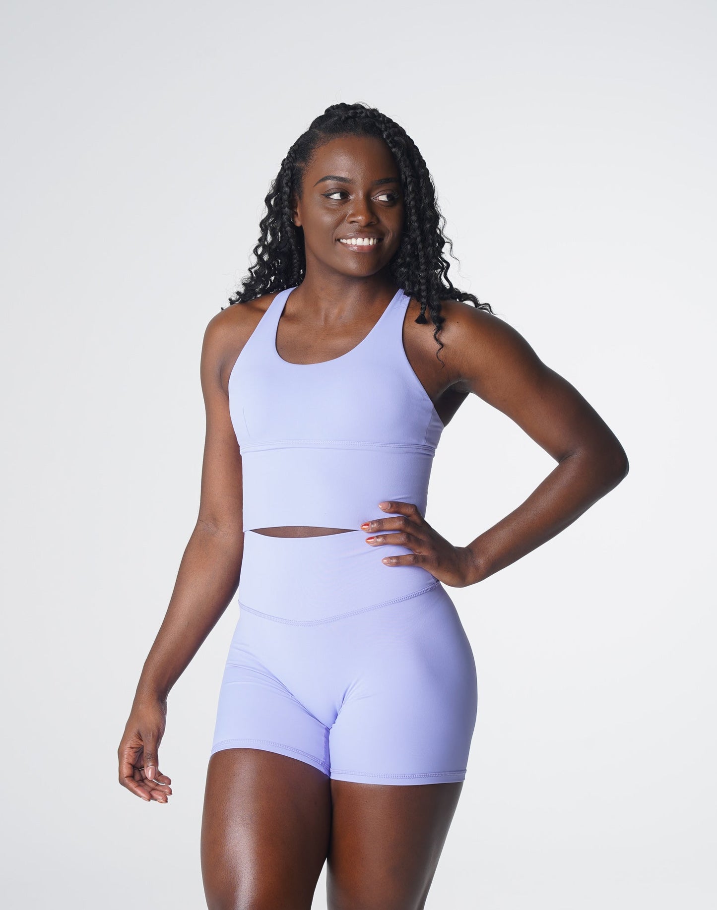 Women Periwinkle Matrix Bra Top - NVGTN