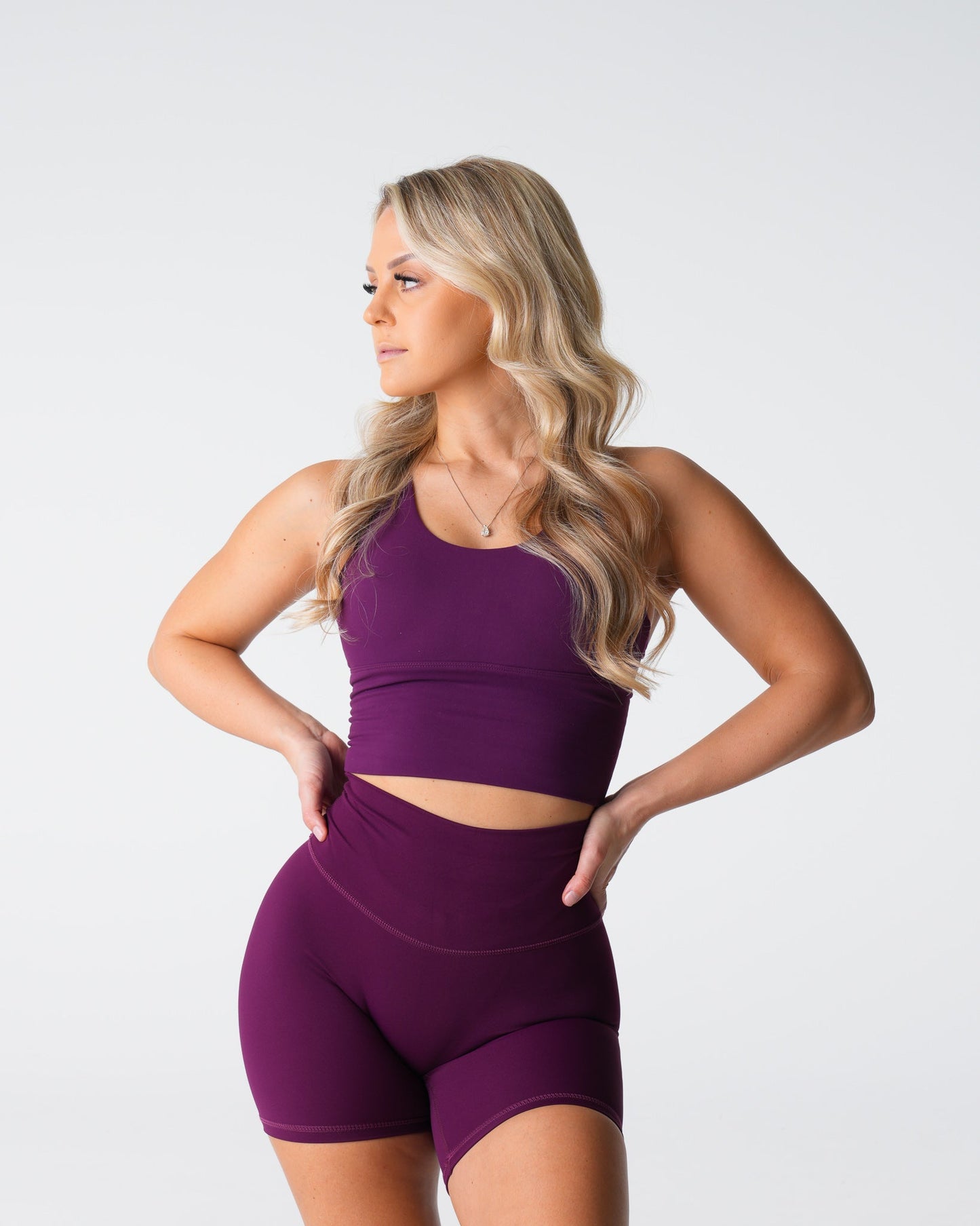 Women Plum Matrix Bra Top - NVGTN