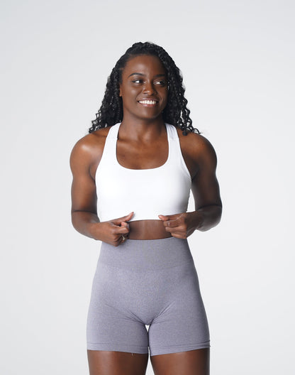 Women White Surge Seamless Bra - NVGTN