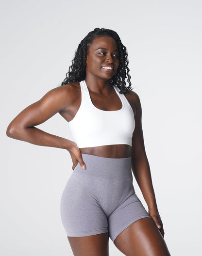 Women White Surge Seamless Bra - NVGTN