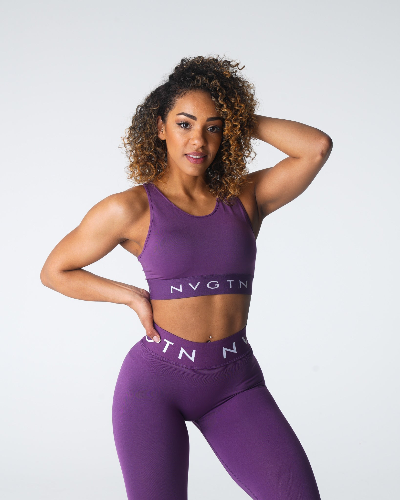 Women Amethyst Trilogy Sport Seamless Bra - NVGTN