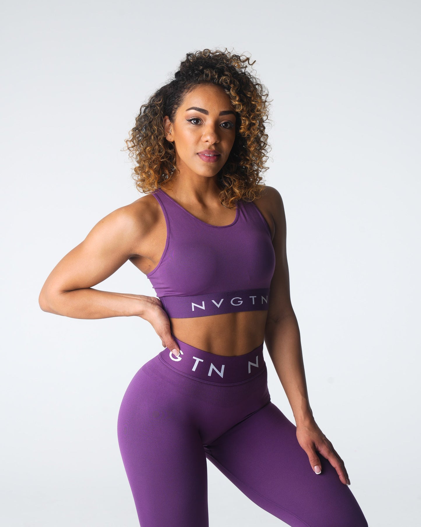 Women Amethyst Trilogy Sport Seamless Bra - NVGTN