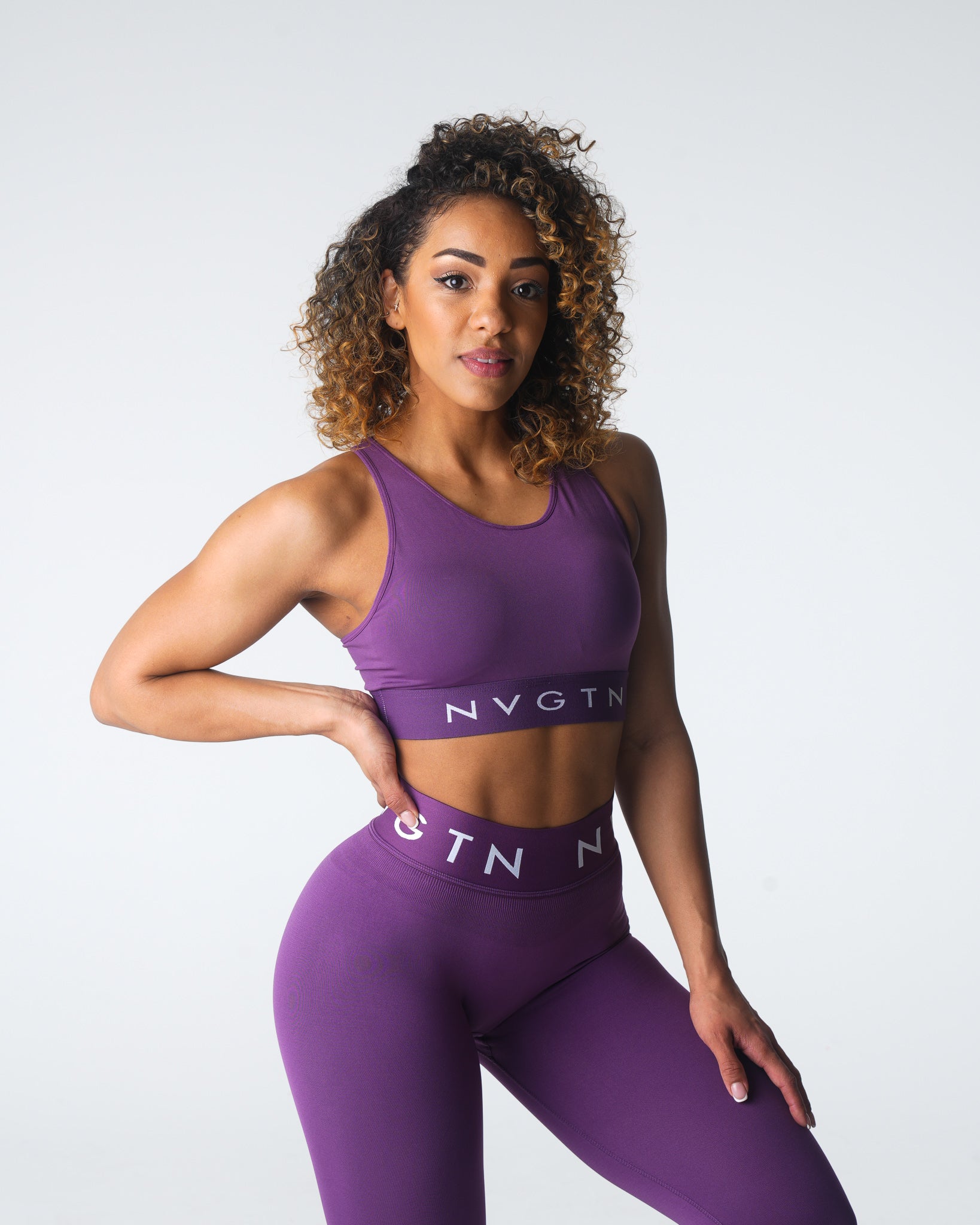 Women Amethyst Trilogy Sport Seamless Bra - NVGTN