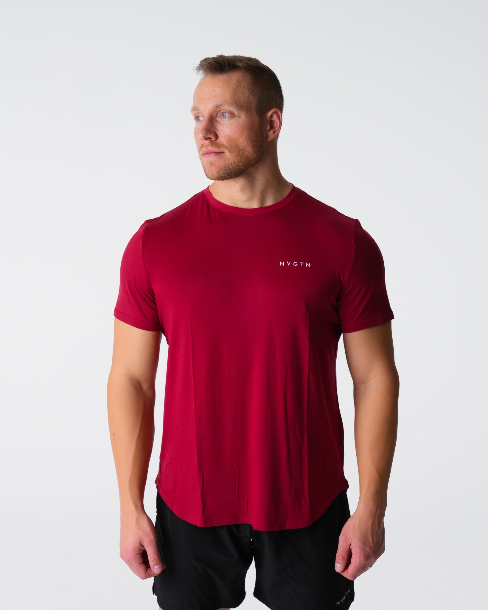 Men Crimson Tech Fitted Tee - NVGTN