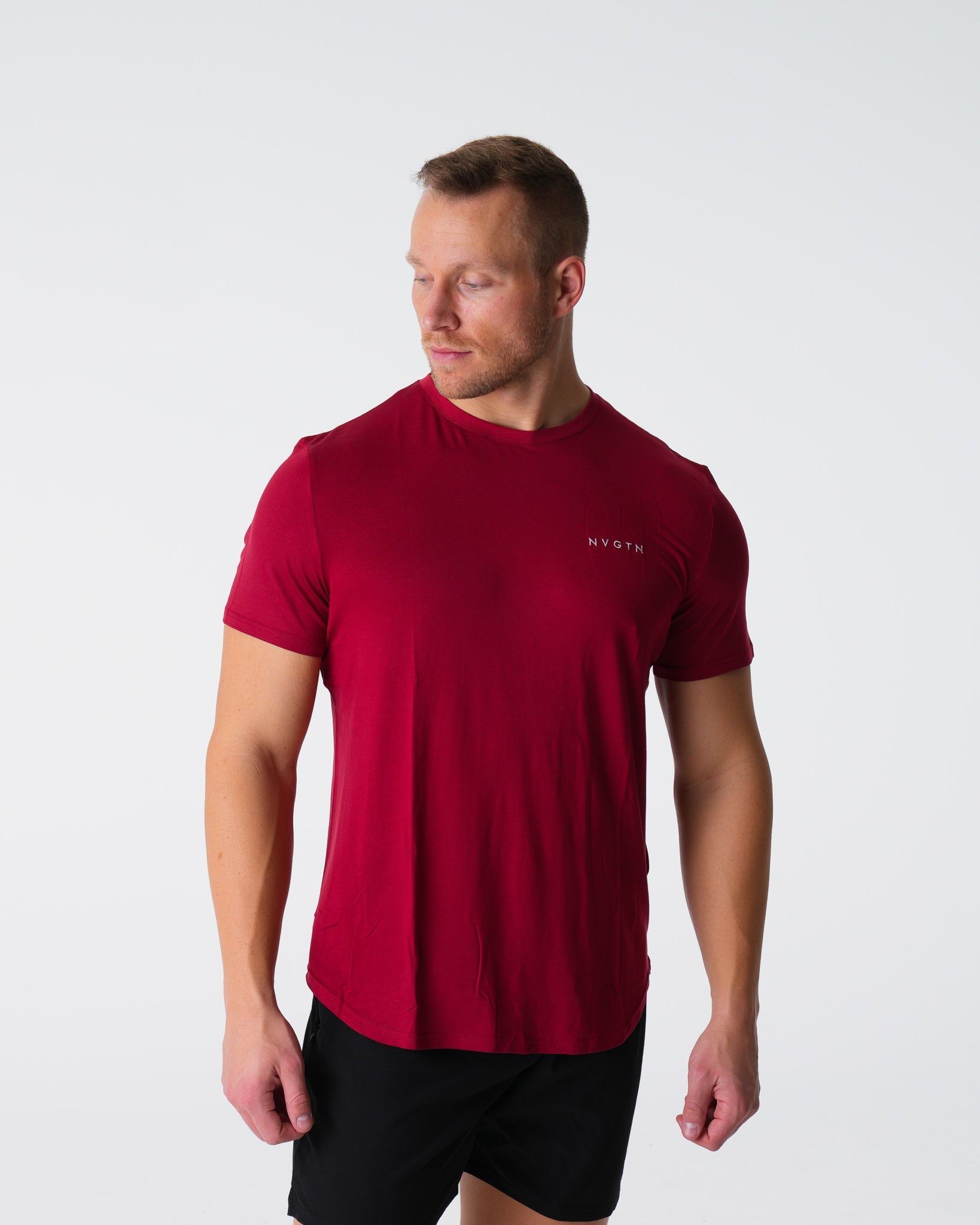 Men Crimson Tech Fitted Tee - NVGTN