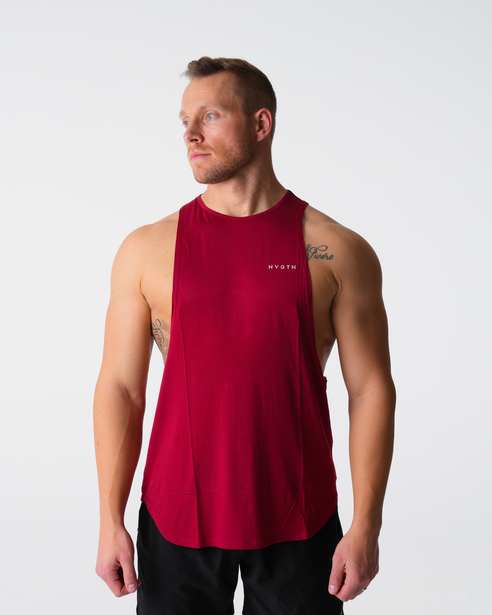 Men Crimson Tech Edge Tank - NVGTN
