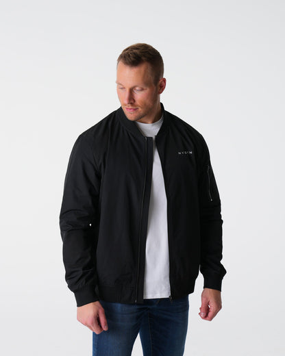 Men Black Bomber Jacket - NVGTN