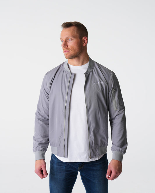 Men Grey Bomber Jacket - NVGTN