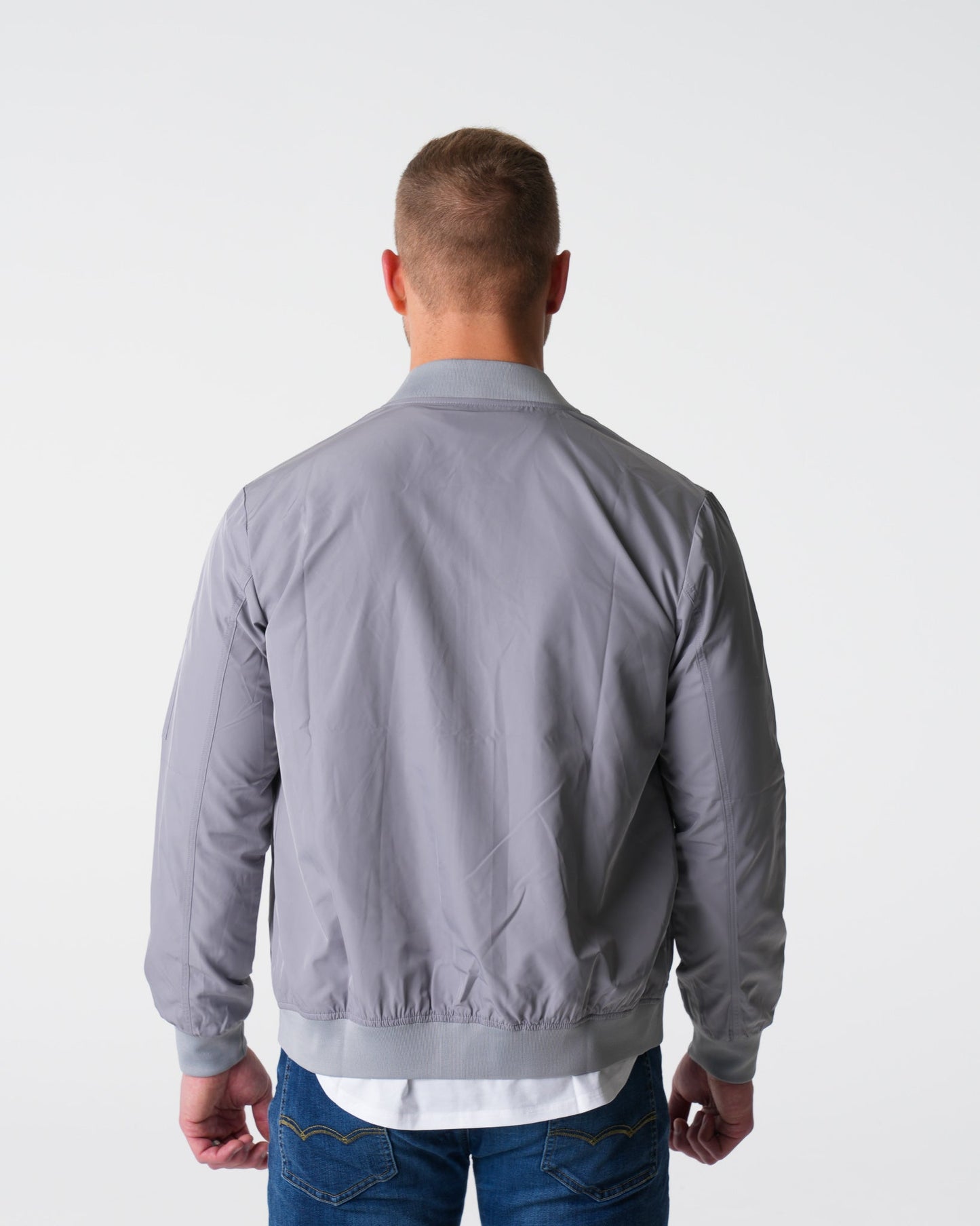 Men Grey Bomber Jacket - NVGTN