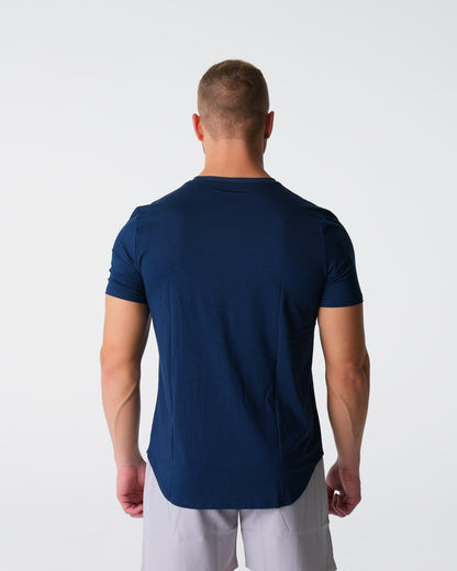 Men Navy Pulse Fitted Tee - NVGTN