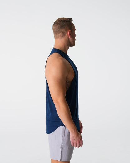 Men Navy Pulse Edge Tank - NVGTN