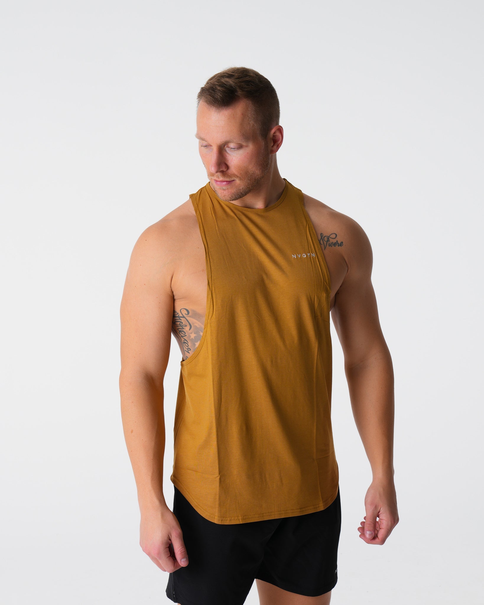 Men Bronze Pulse Edge Tank - NVGTN
