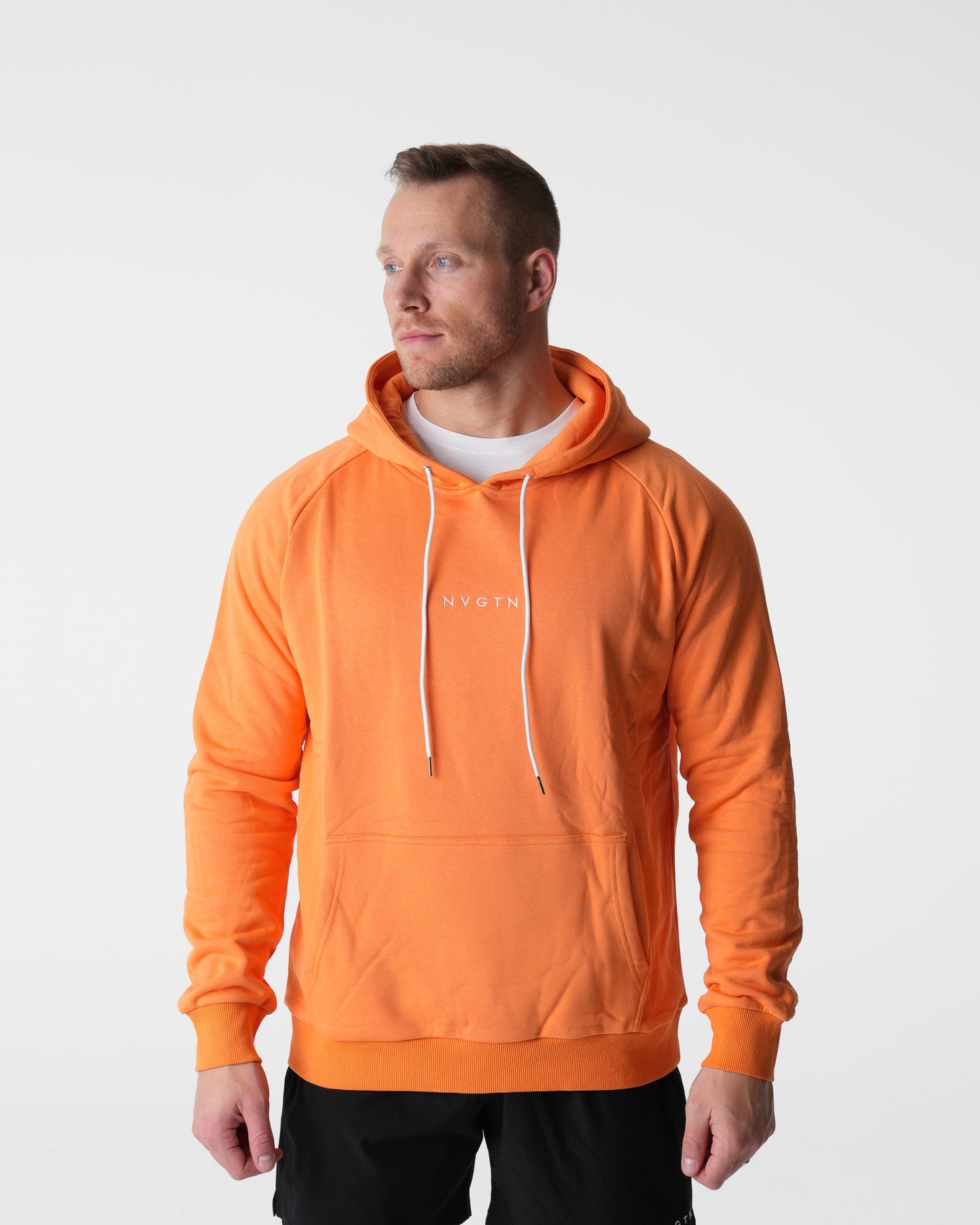 Men Orange Lounge Hoodie - NVGTN