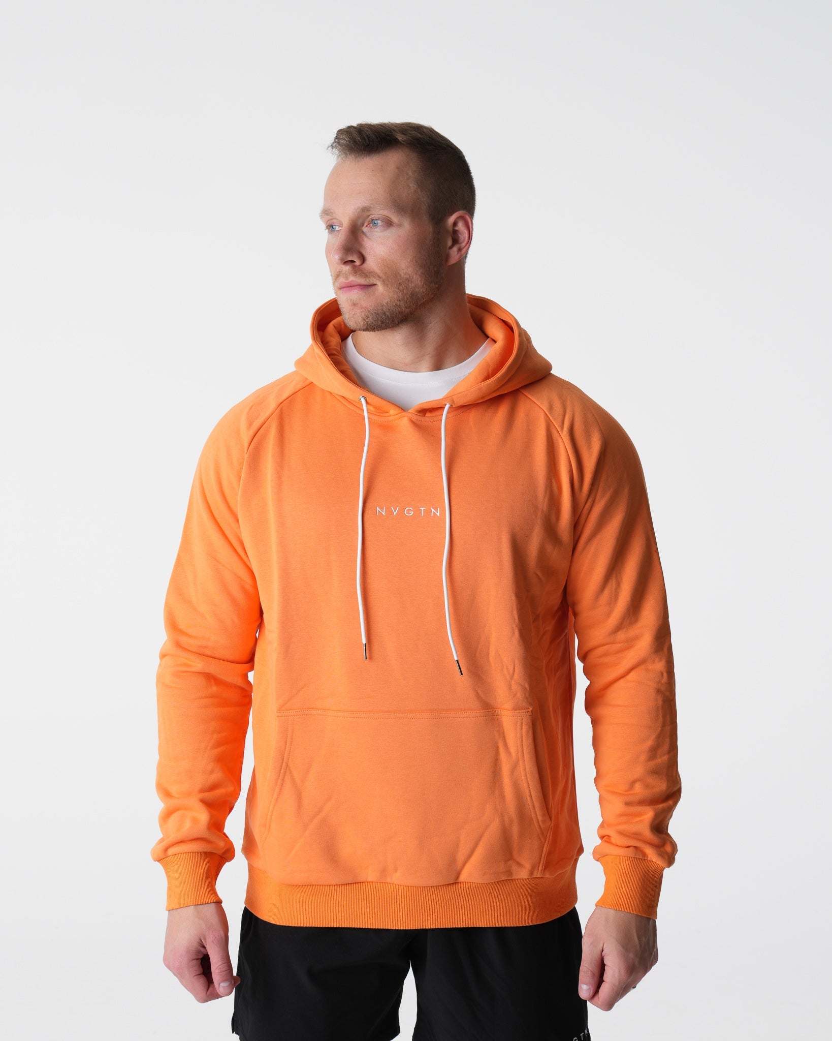 Men Orange Lounge Hoodie - NVGTN