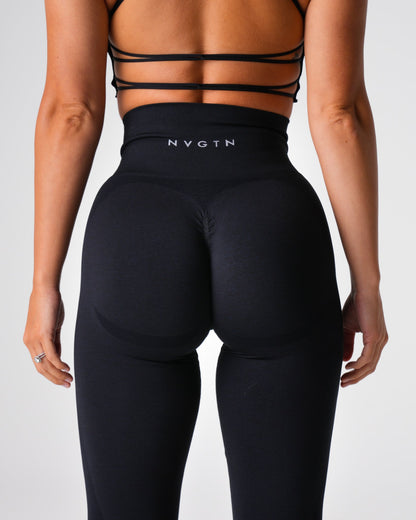 Women Black Contour 2.0 Seamless Leggings - NVGTN