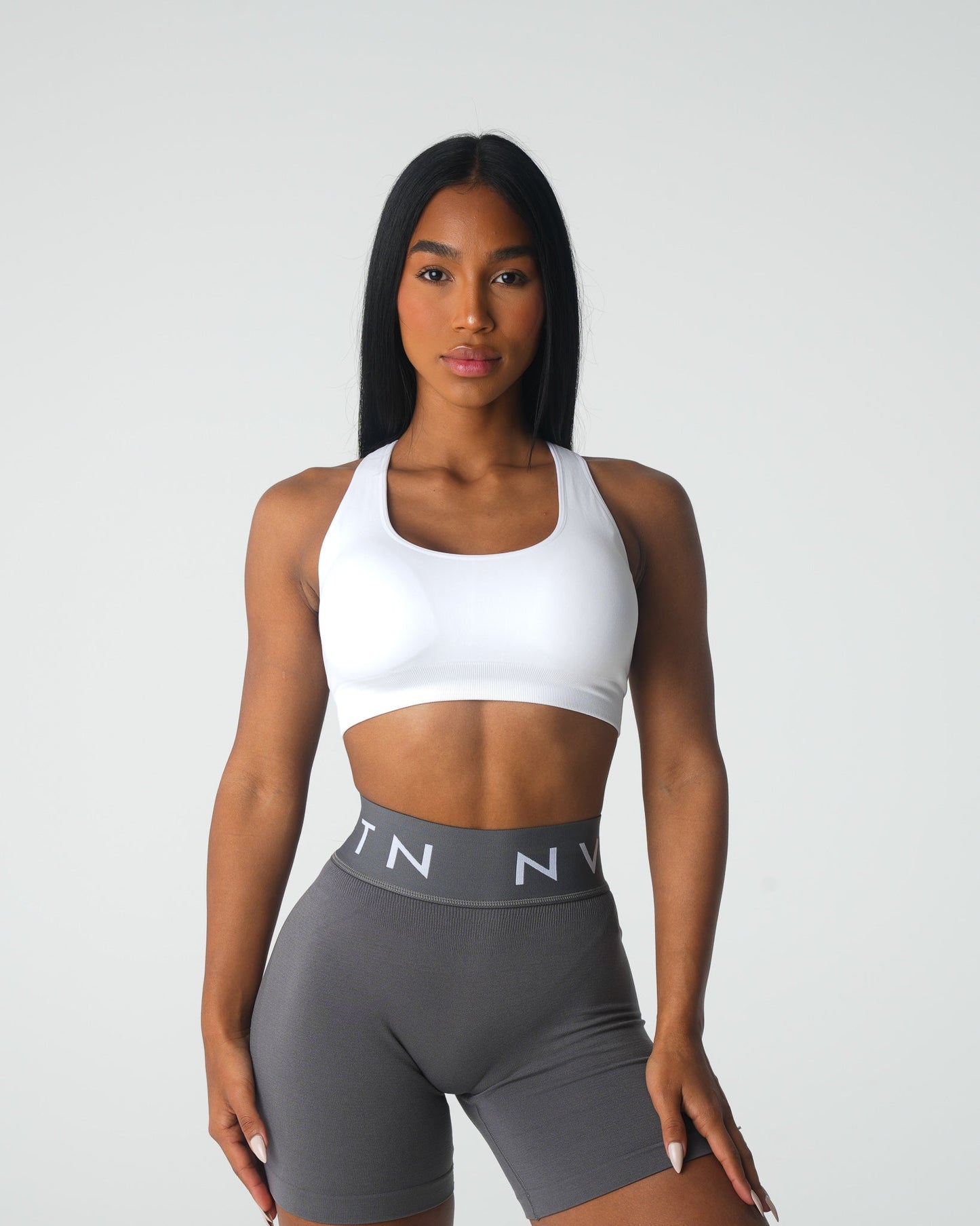 Women White Inspire Seamless Bra - NVGTN