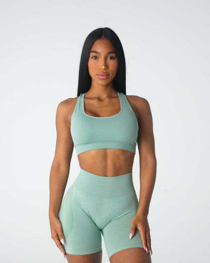 Women Sage Green Inspire Seamless Bra - NVGTN