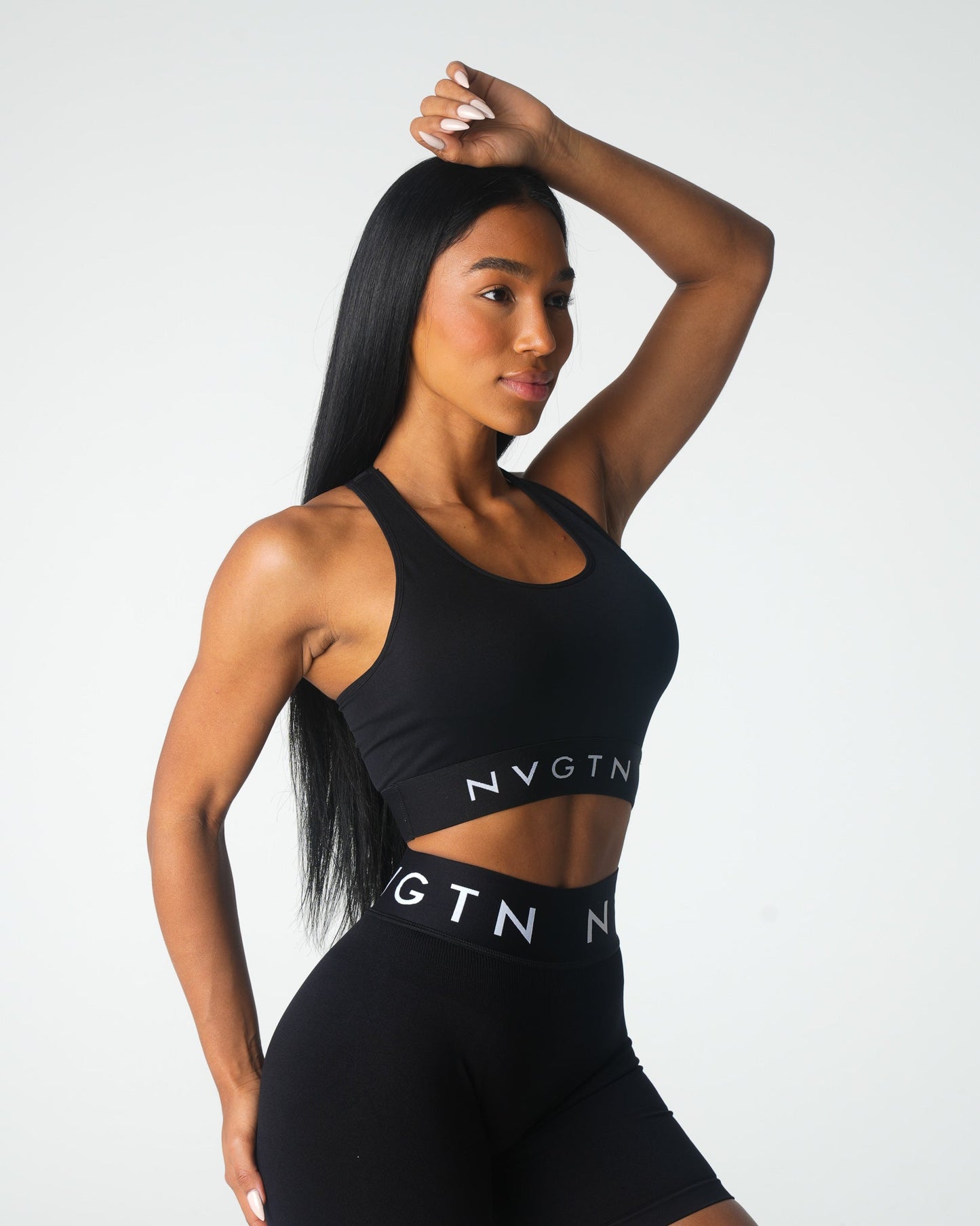 Women Black Legacy Sport Seamless Bra - NVGTN