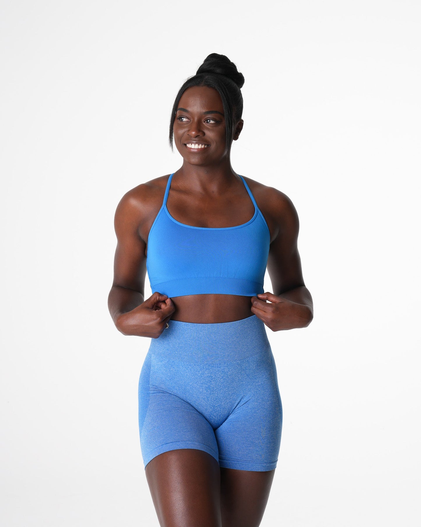 Women Ocean Blue Invincible Seamless Bra - NVGTN