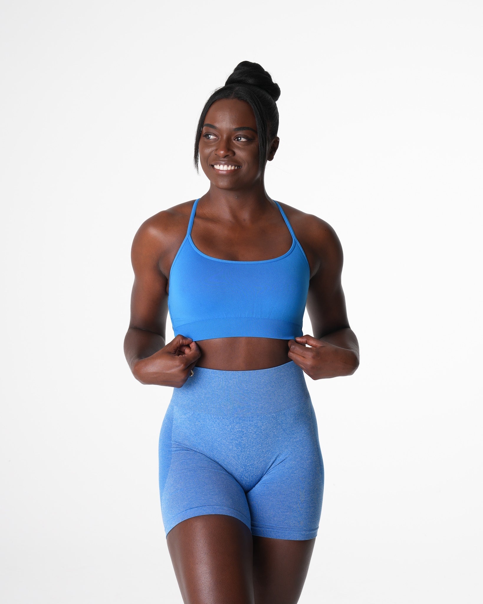 Women Ocean Blue Invincible Seamless Bra - NVGTN