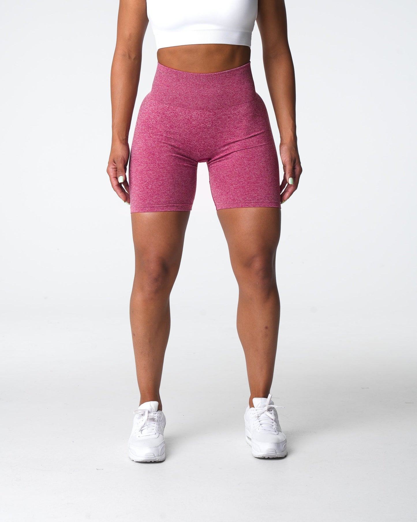 Women Crimson Scrunch Seamless Shorts - NVGTN