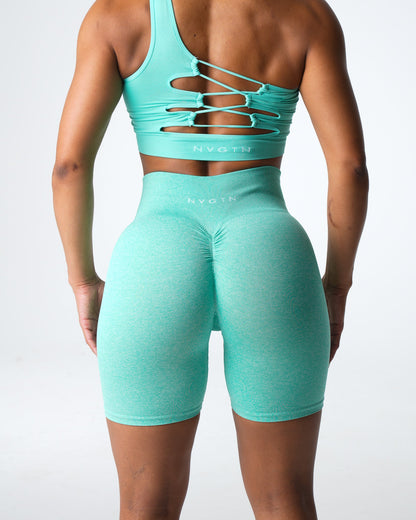 Women Mint Scrunch Seamless Shorts - NVGTN