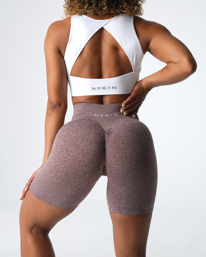 Women Cocoa Scrunch Seamless Shorts - NVGTN