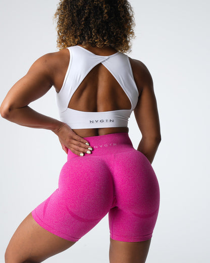Women Fuchsia Contour Seamless Shorts - NVGTN