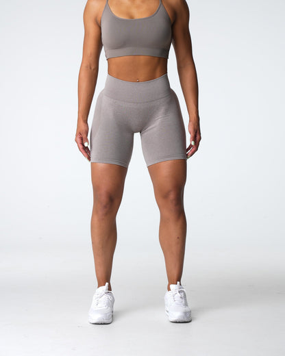 Women Taupe Contour Seamless Shorts - NVGTN