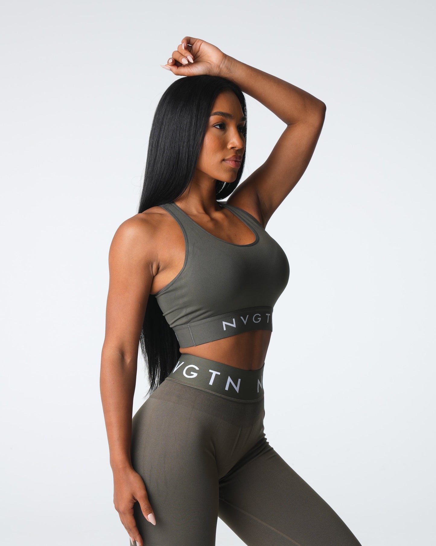 Women Olive Legacy Sport Seamless Bra - NVGTN