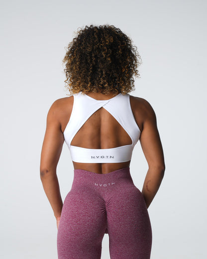 Women White Empower Seamless Bra - NVGTN