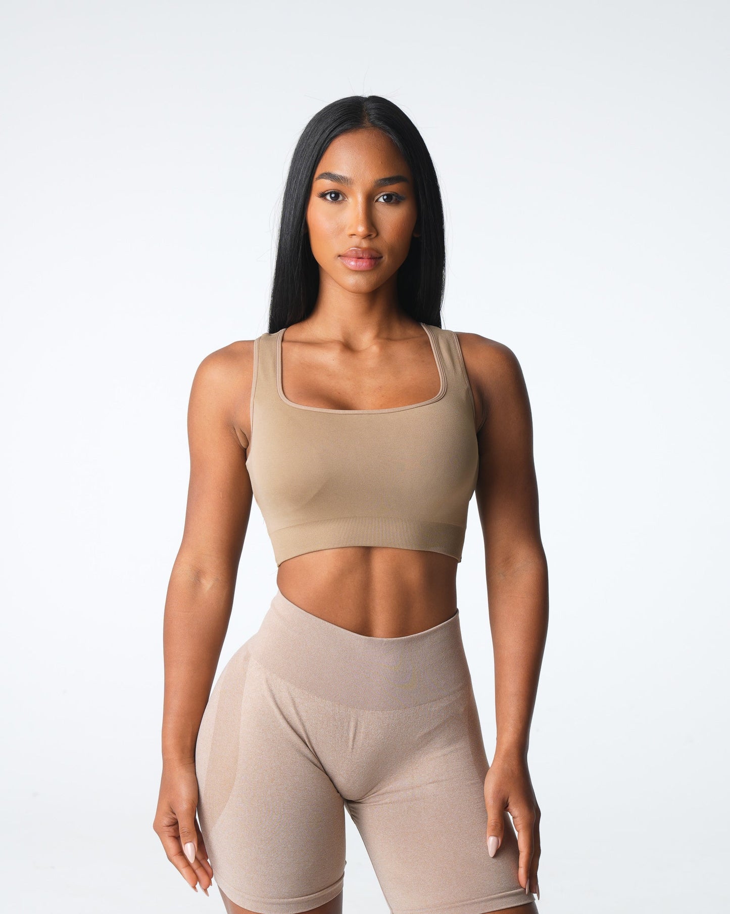 Women Beige Empower Seamless Bra - NVGTN