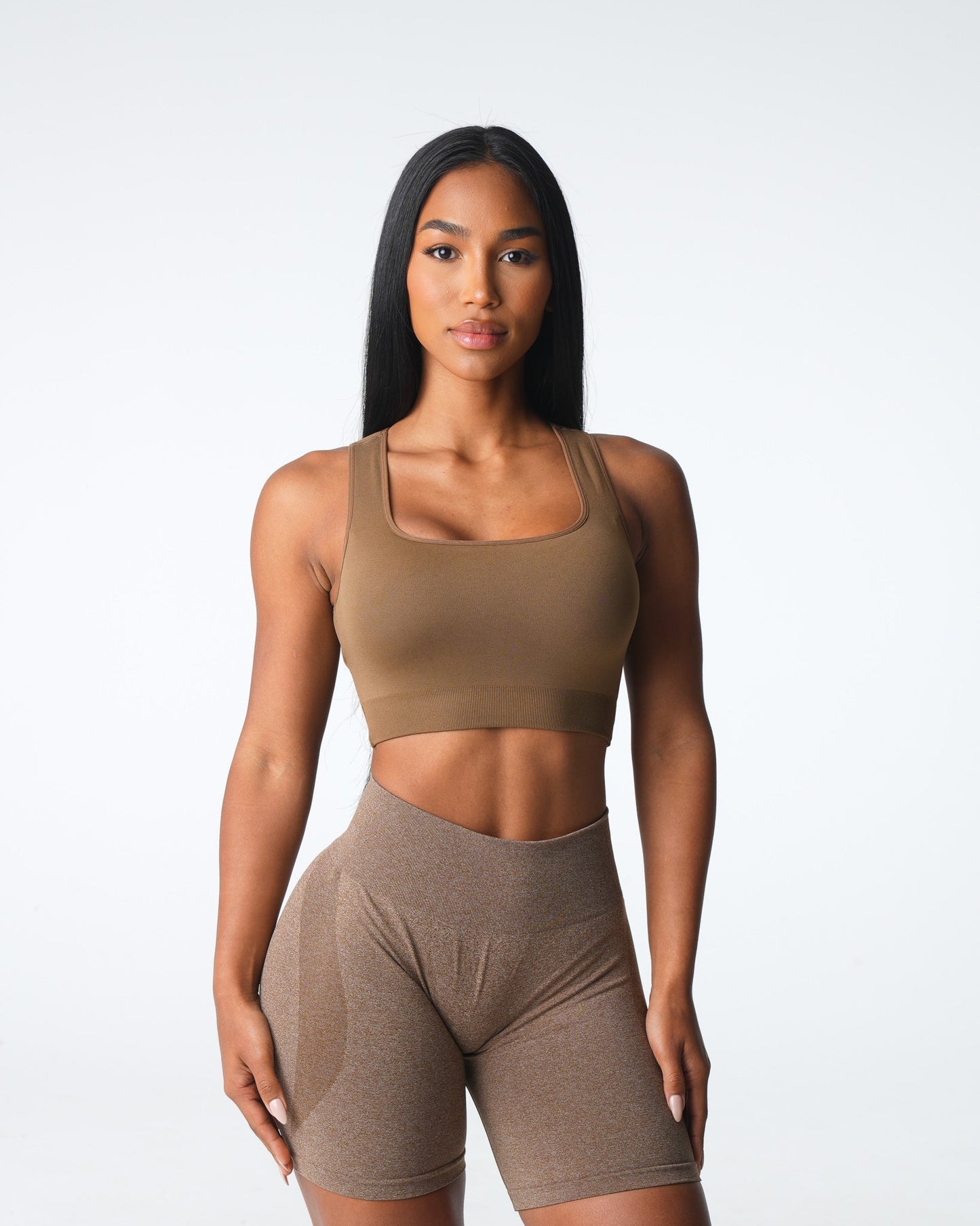 Women Mocha Empower Seamless Bra - NVGTN