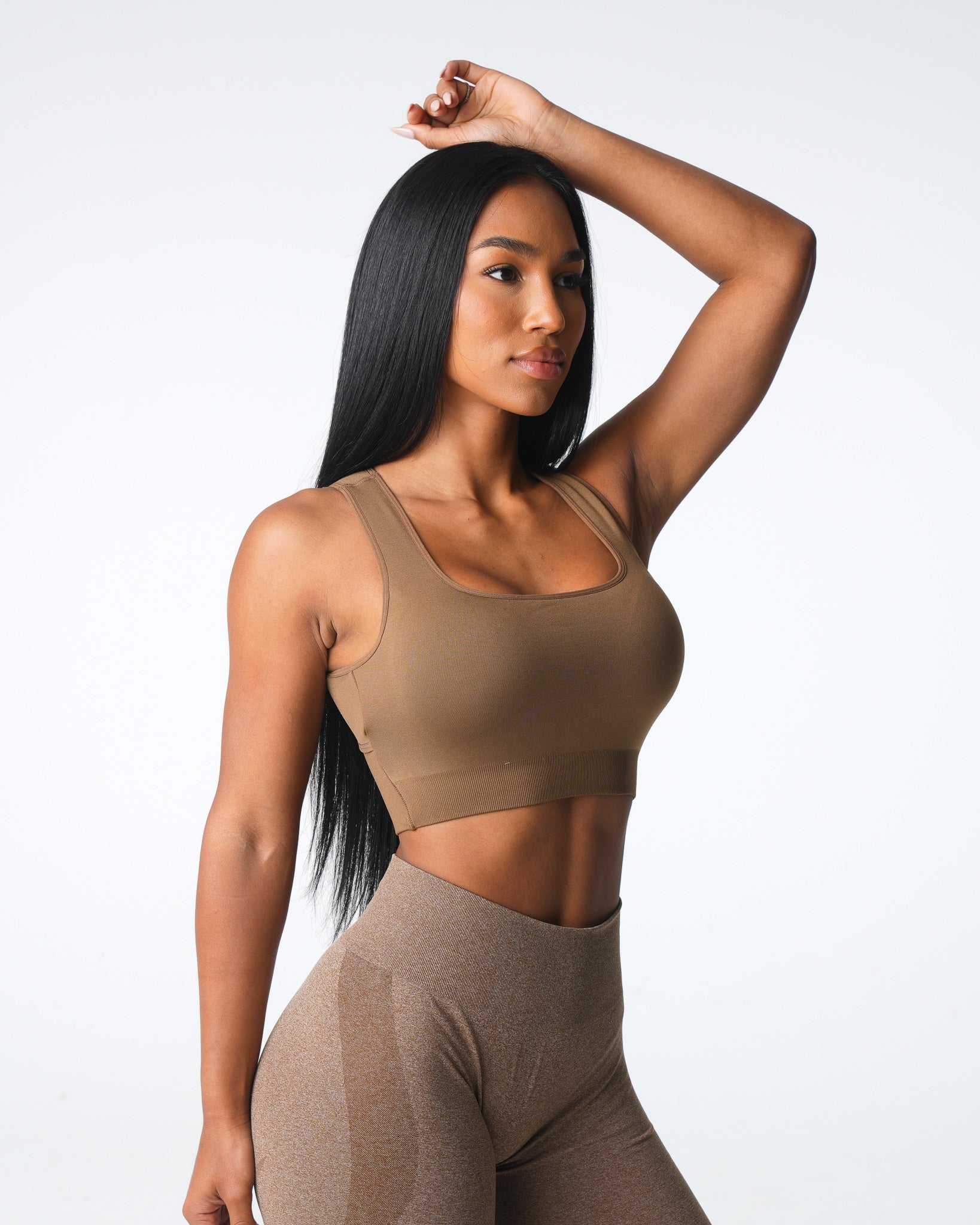 Women Mocha Empower Seamless Bra - NVGTN