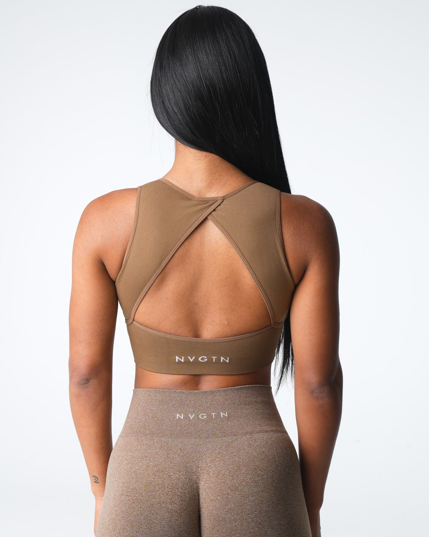 Women Mocha Empower Seamless Bra - NVGTN