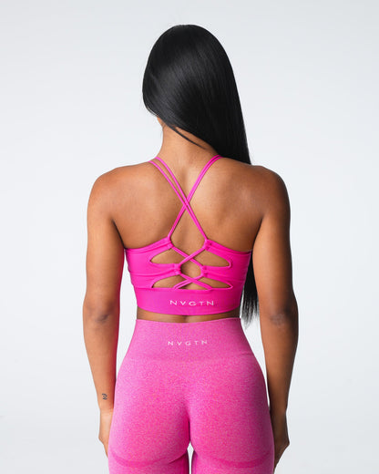 Women Fuchsia Thrive Seamless Bra - NVGTN