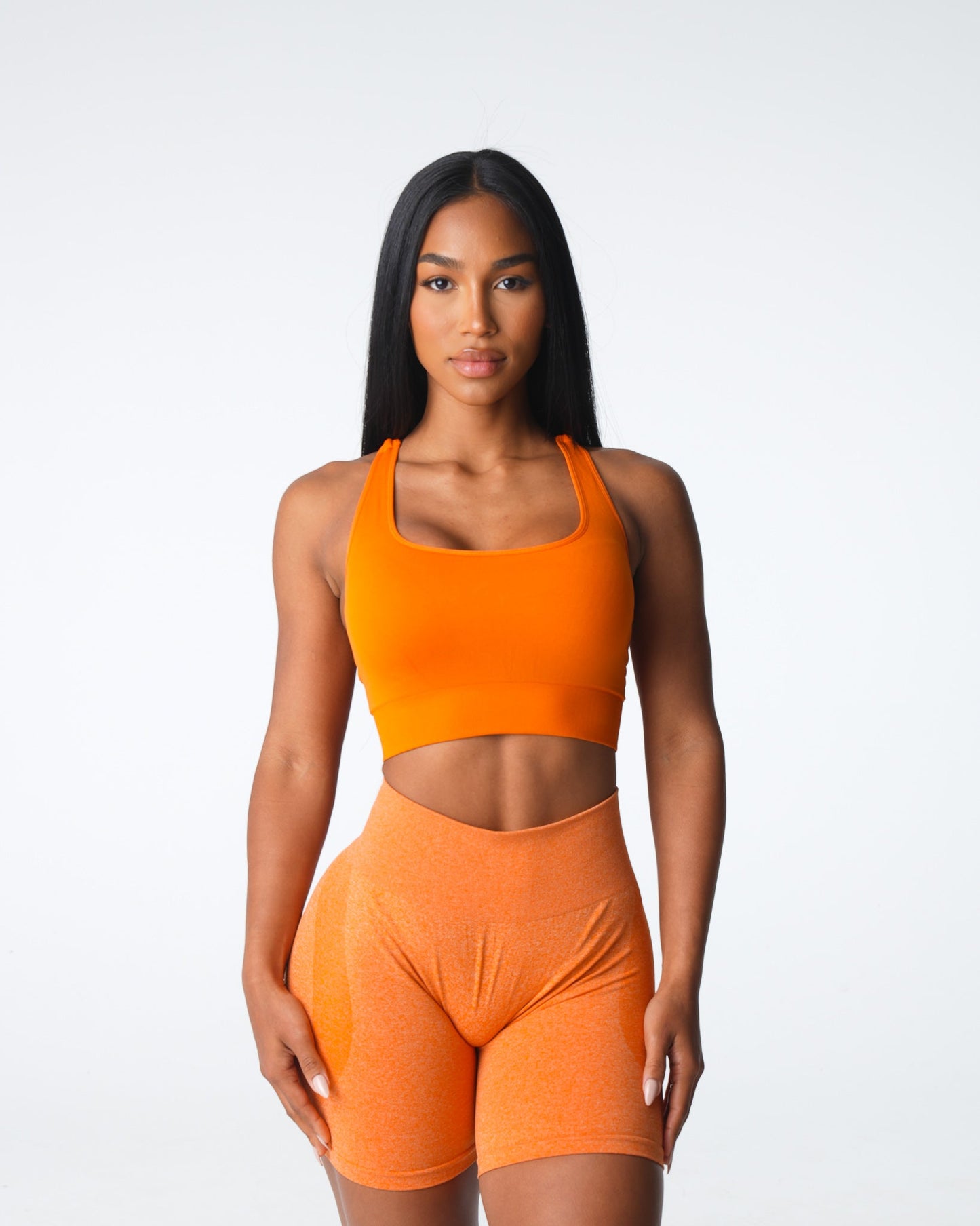 Women Burnt Orange Thrive Seamless Bra - NVGTN