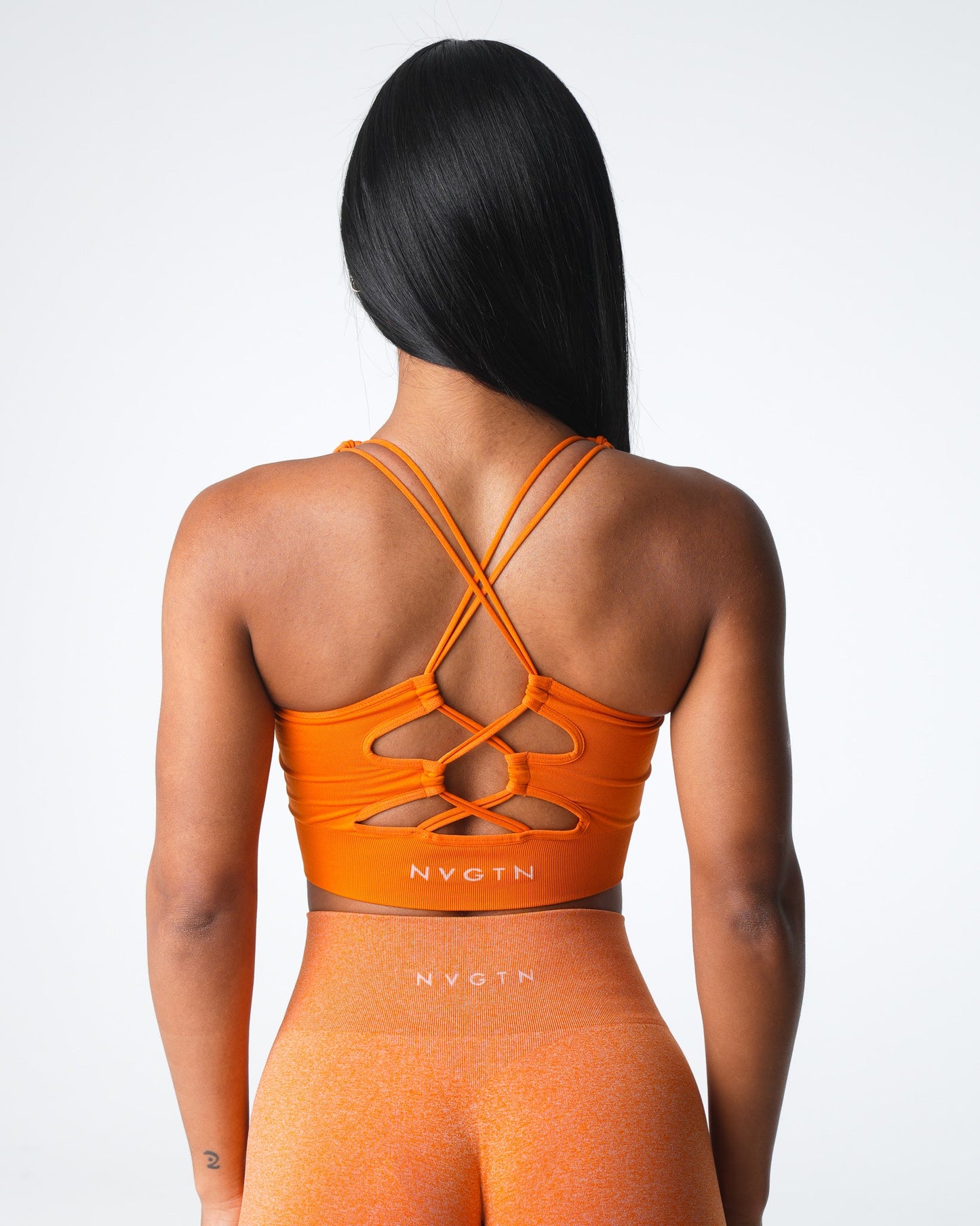 Women Burnt Orange Thrive Seamless Bra - NVGTN