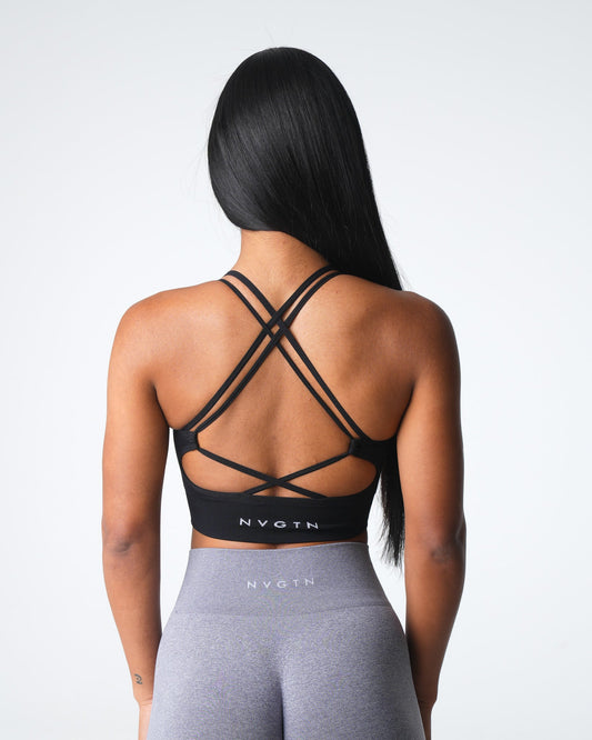 Women Black Virtue Seamless Bra - NVGTN