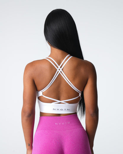 Women White Virtue Seamless Bra - NVGTN