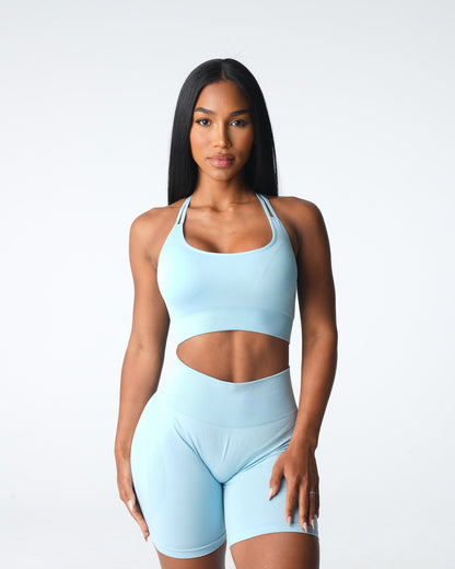 Women Pastel Blue Virtue Seamless Bra - NVGTN