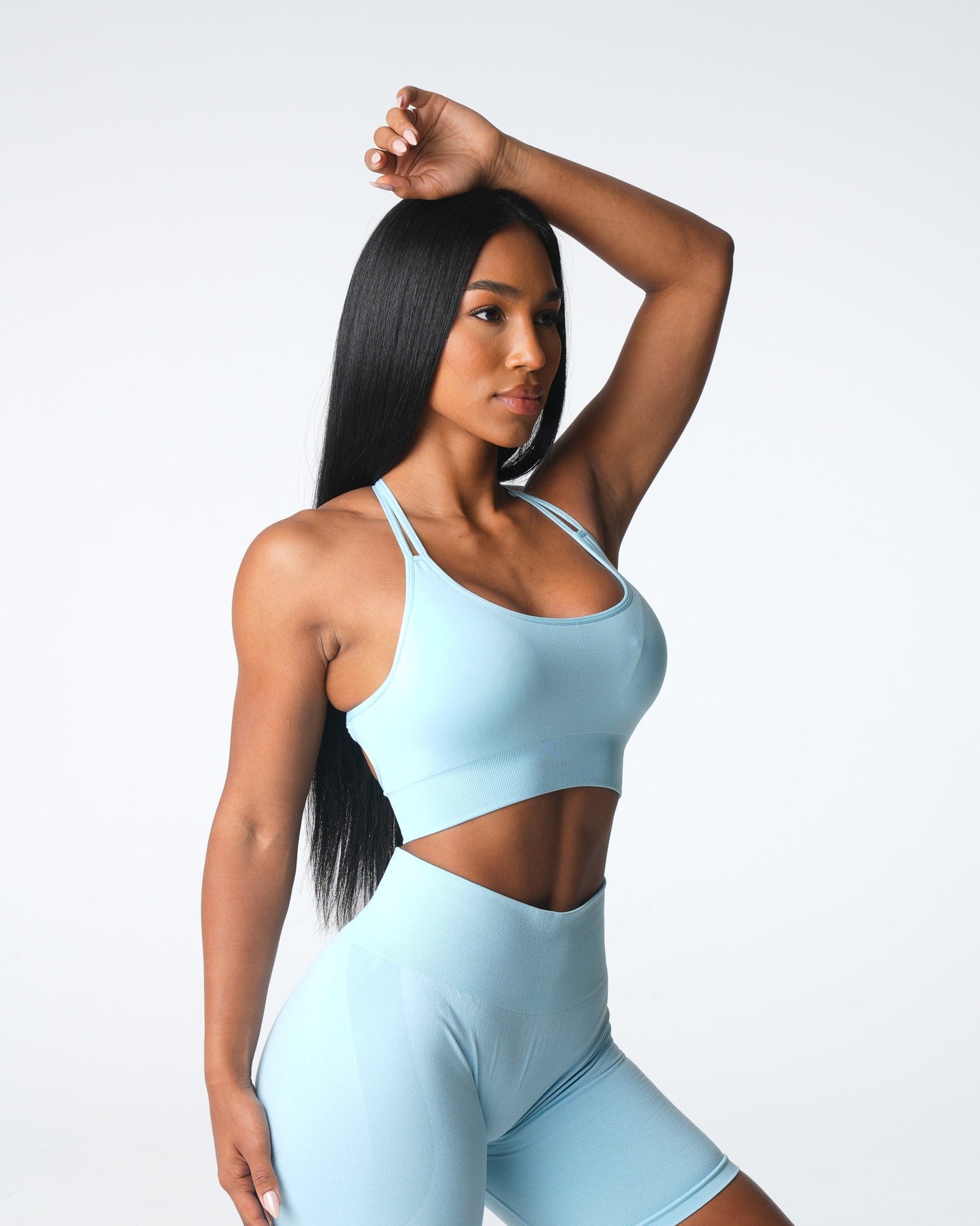 Women Pastel Blue Virtue Seamless Bra - NVGTN