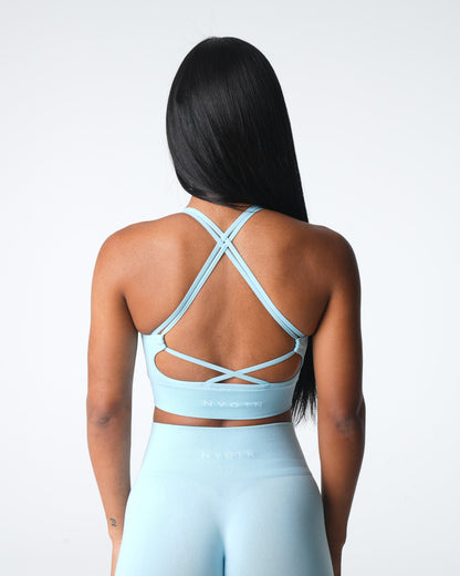 Women Pastel Blue Virtue Seamless Bra - NVGTN