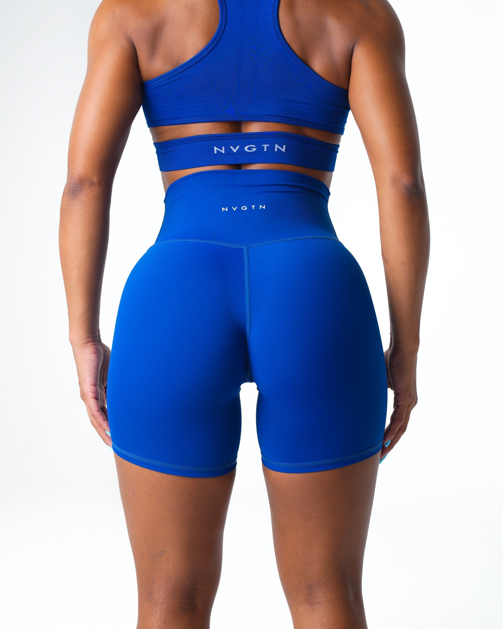 Women Sapphire Blue Signature 2.0 Shorts - NVGTN