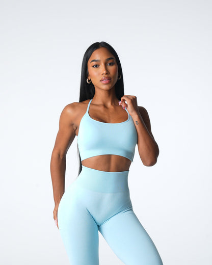 Women Pastel Blue Invincible Seamless Bra - NVGTN