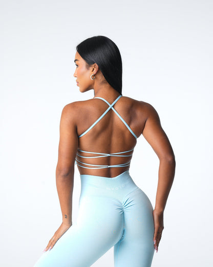 Women Pastel Blue Invincible Seamless Bra - NVGTN